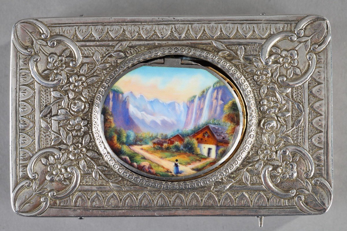 Silver Songbird Music Box, England-photo-3