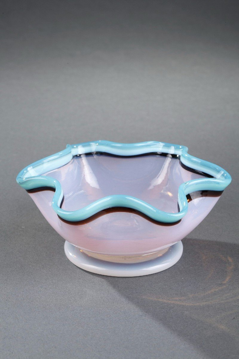 Coupelle En Opaline Opalescente. Cristallerie De Bercy, Charles X-photo-4