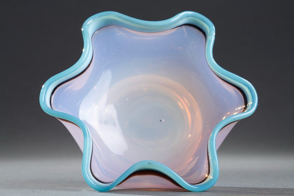 Coupelle En Opaline Opalescente. Cristallerie De Bercy, Charles X-photo-4