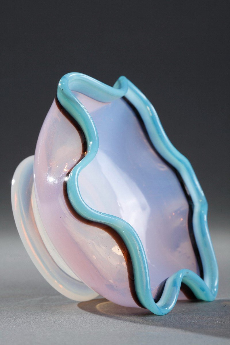 Coupelle En Opaline Opalescente. Cristallerie De Bercy, Charles X-photo-6