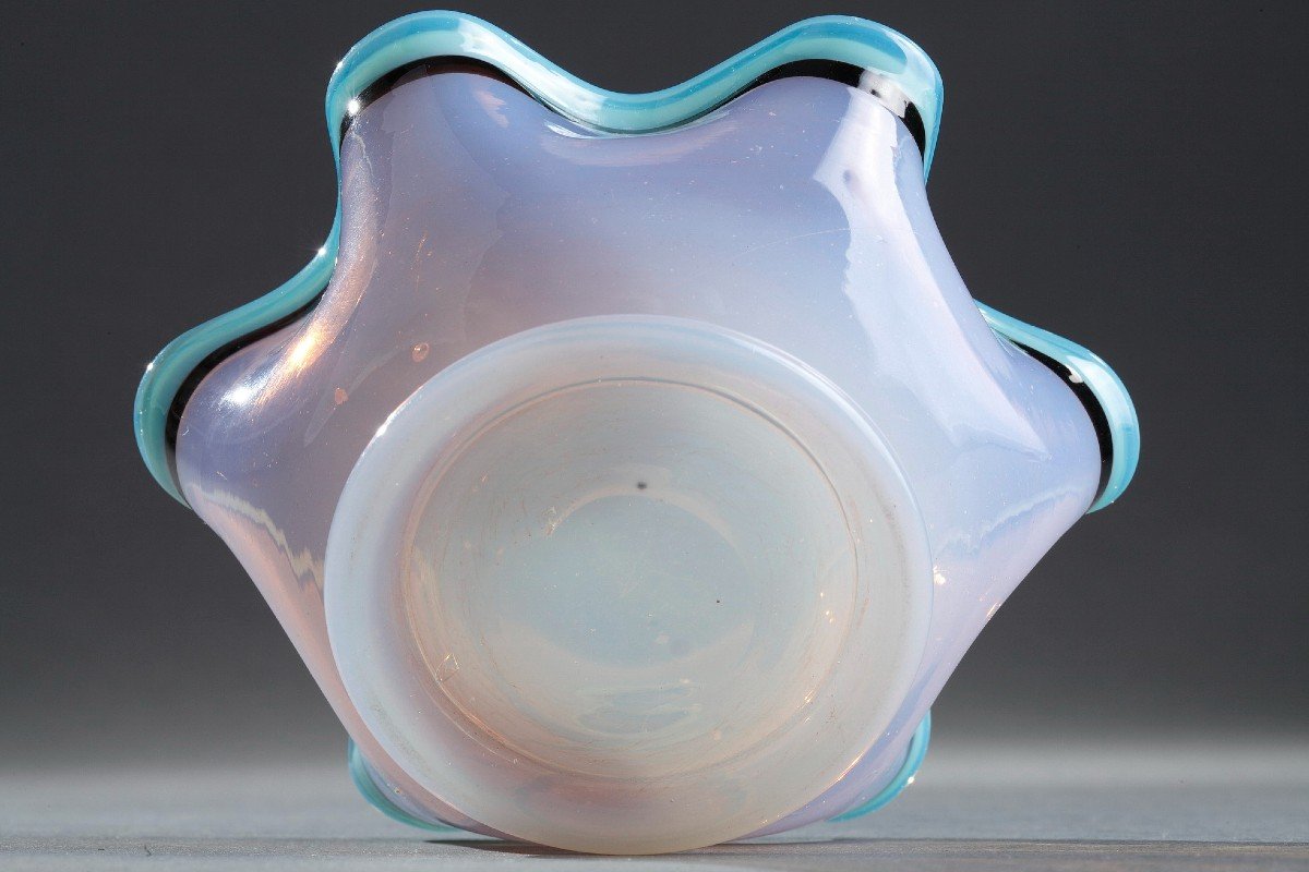 Coupelle En Opaline Opalescente. Cristallerie De Bercy, Charles X-photo-7