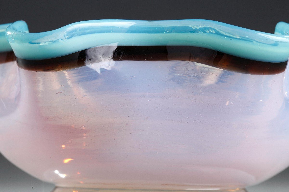 Coupelle En Opaline Opalescente. Cristallerie De Bercy, Charles X-photo-8