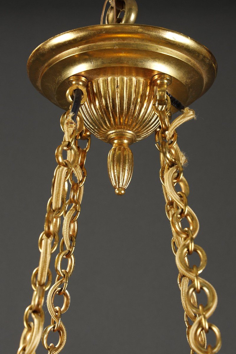 Daum And Majorelle Marble Glass Chandelier, 1900-photo-8