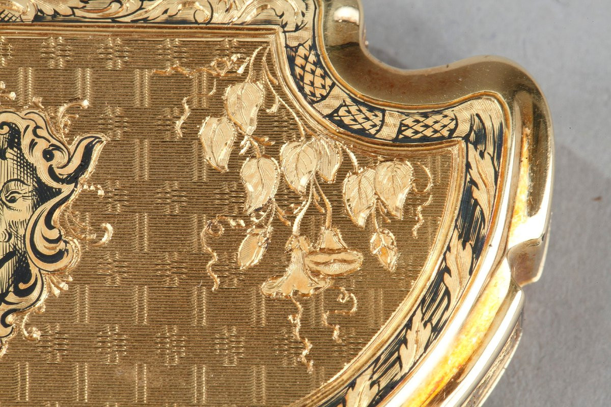 Tabatière en or et émail, dédicace de la grande Duchesse de Russie Anna Pavlovna-photo-4
