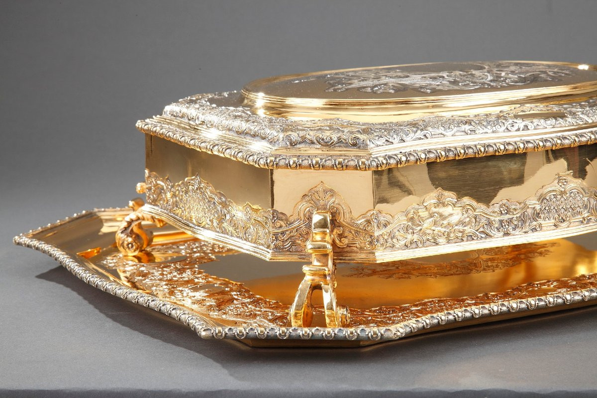 Nécessaire de toilette en vermeil par Lionel Alfred Crichton, Londres, 1917-photo-3