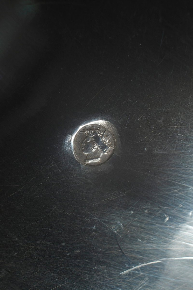 Drageoir en argent et cristal. Début du XIXème siècle. Epoque Restauration. -photo-8