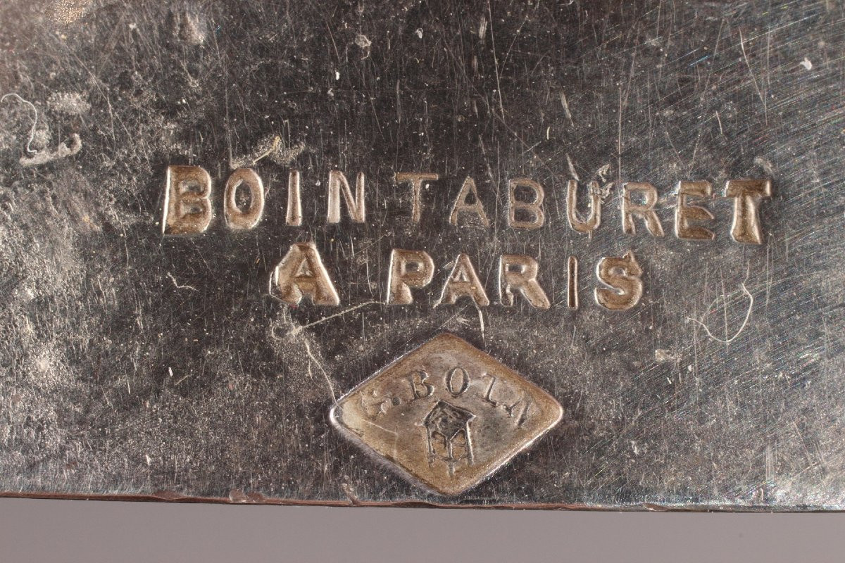 Pair Of Silver Candelabras By The Silversmith Boin Taburet-photo-7