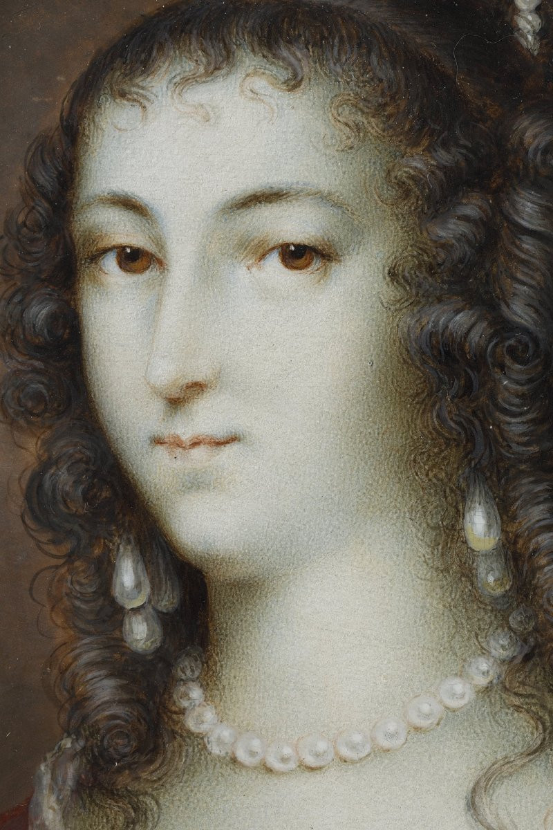 Une miniature portait de Madame de Sévigné, XIX siècle-photo-3