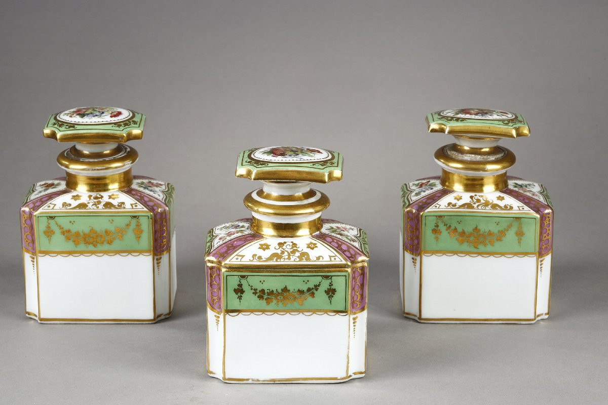 Boulle-style Box And Three Porcelain Containers, Napoleon III-photo-5