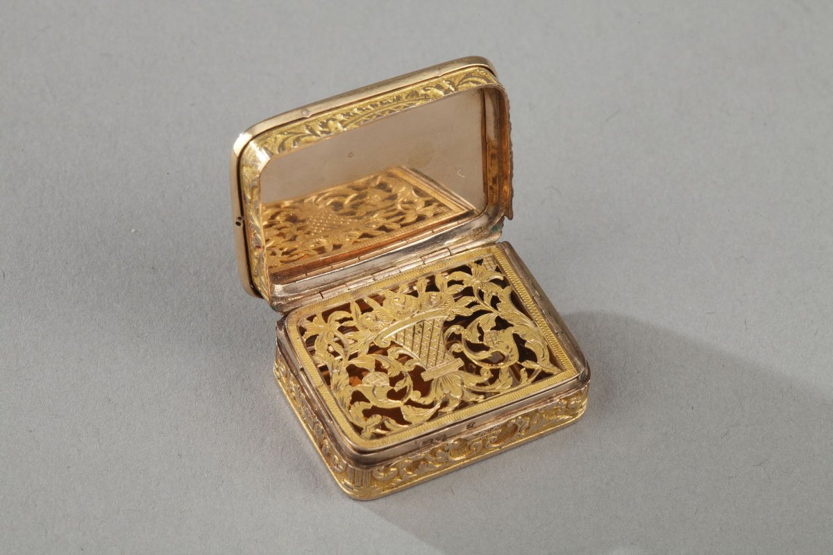 Gold Vinaigrette Early 19th Century Work -photo-3