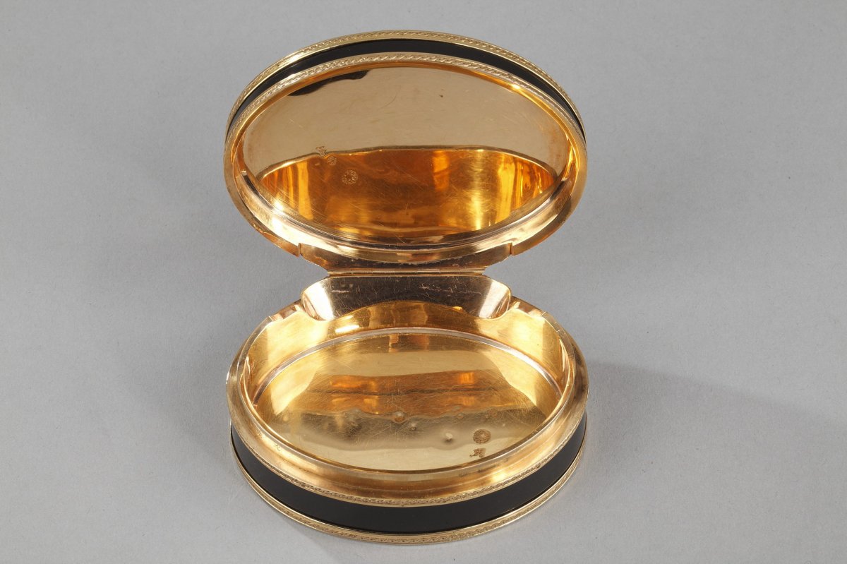 A Louis XV Gold-mounted Tortoiseshell Portrait Snuff Box. Circa 1771-1774. -photo-8