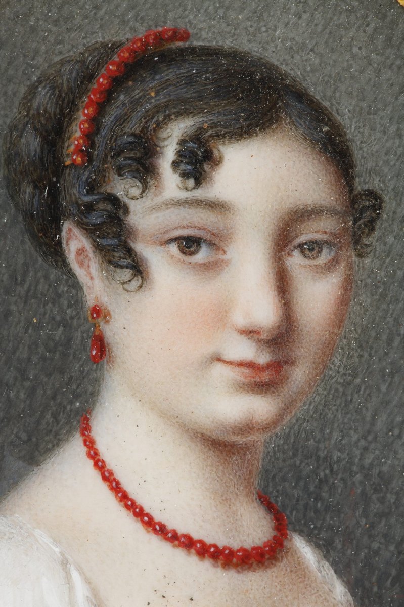 TabatiÈre En Or A Portrait Signée Boichard. Circa 1809-1819. -photo-2