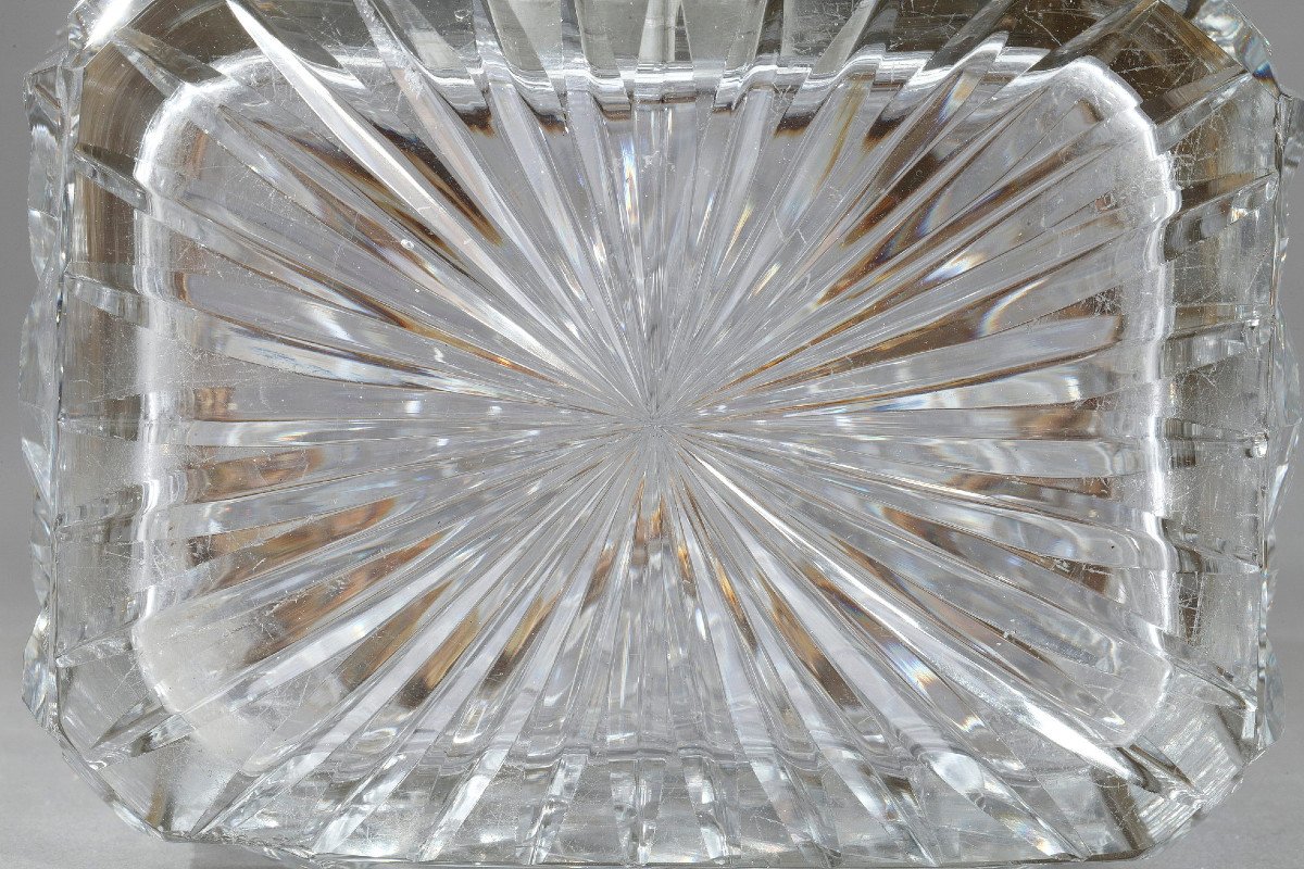 Charles X Cut Crystal Casket With Ormolu Mounts. -photo-7