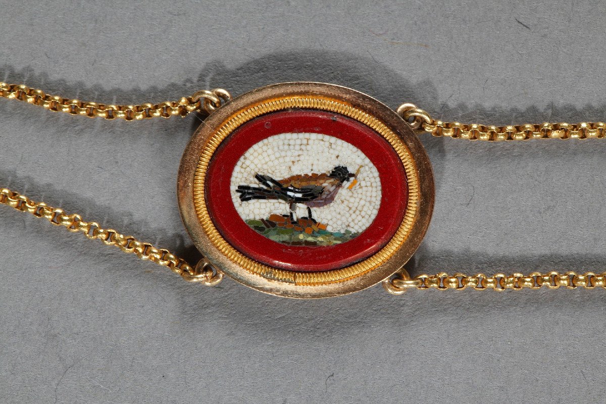 Micromosaic Demi - Parure Set. Early 19th Century-photo-1