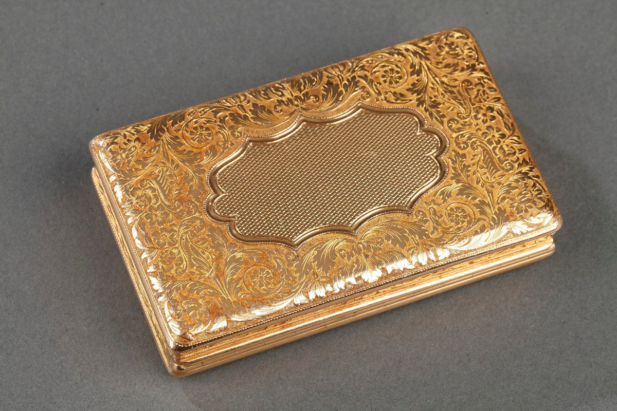 A Mid-19th Century Gold Snuff-box By Louis Tronquoy. -photo-3