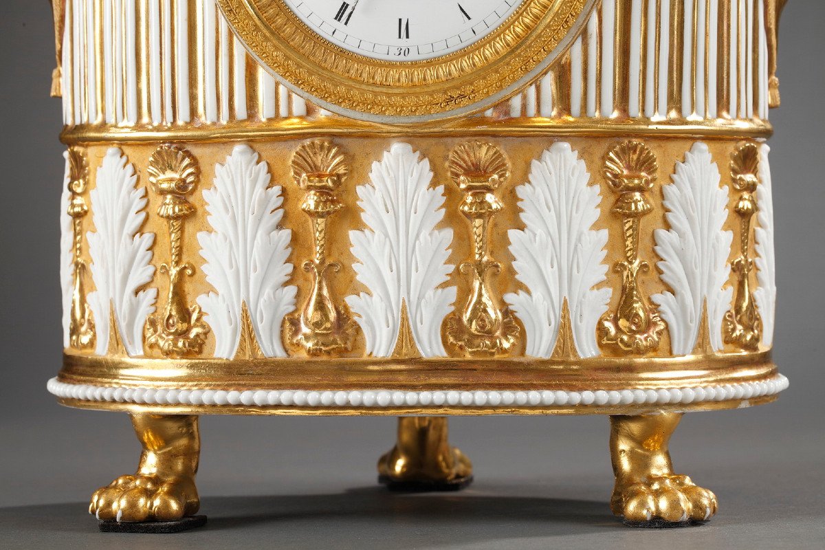 Early 19th Century Porcelaine Clock. Paris -photo-3