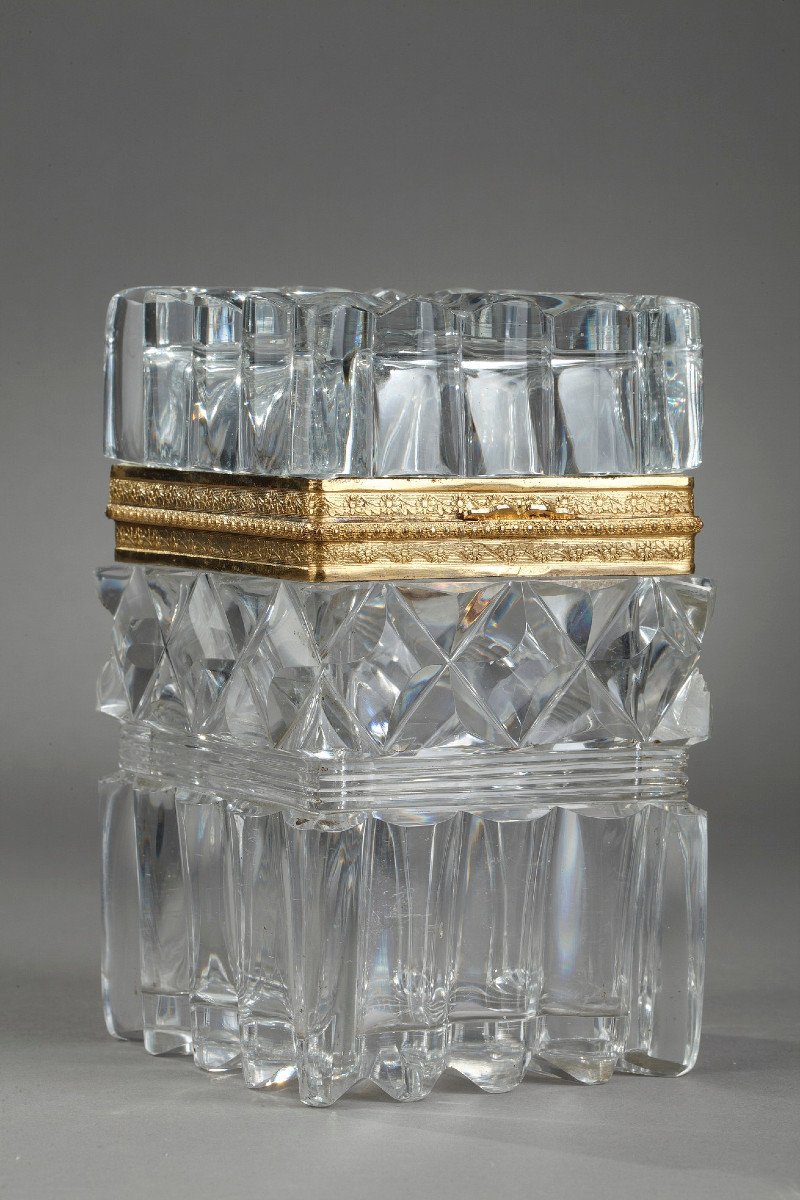 French Restauration Cut Crystal With Ormolu Mounts. -photo-3