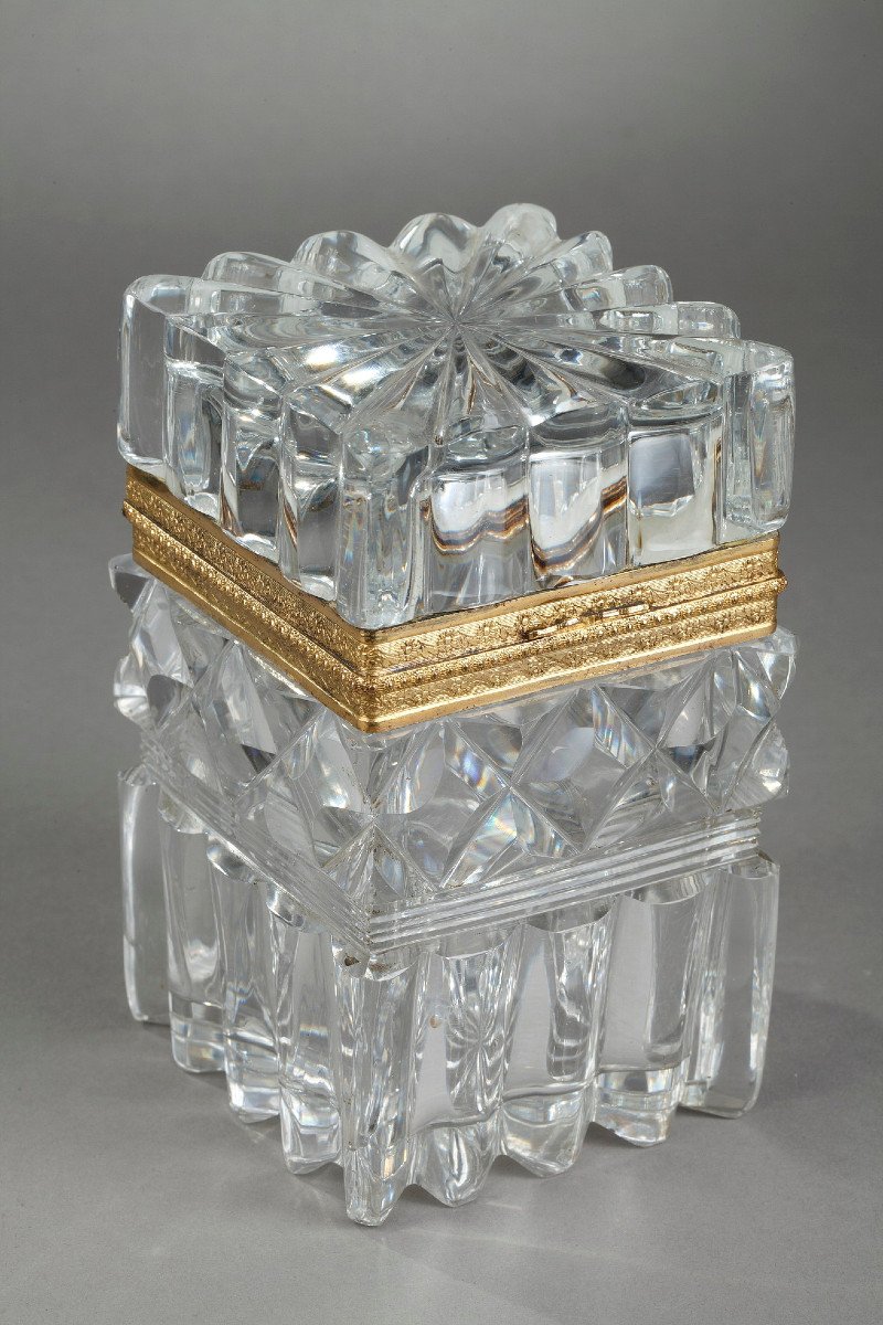 French Restauration Cut Crystal With Ormolu Mounts. -photo-4
