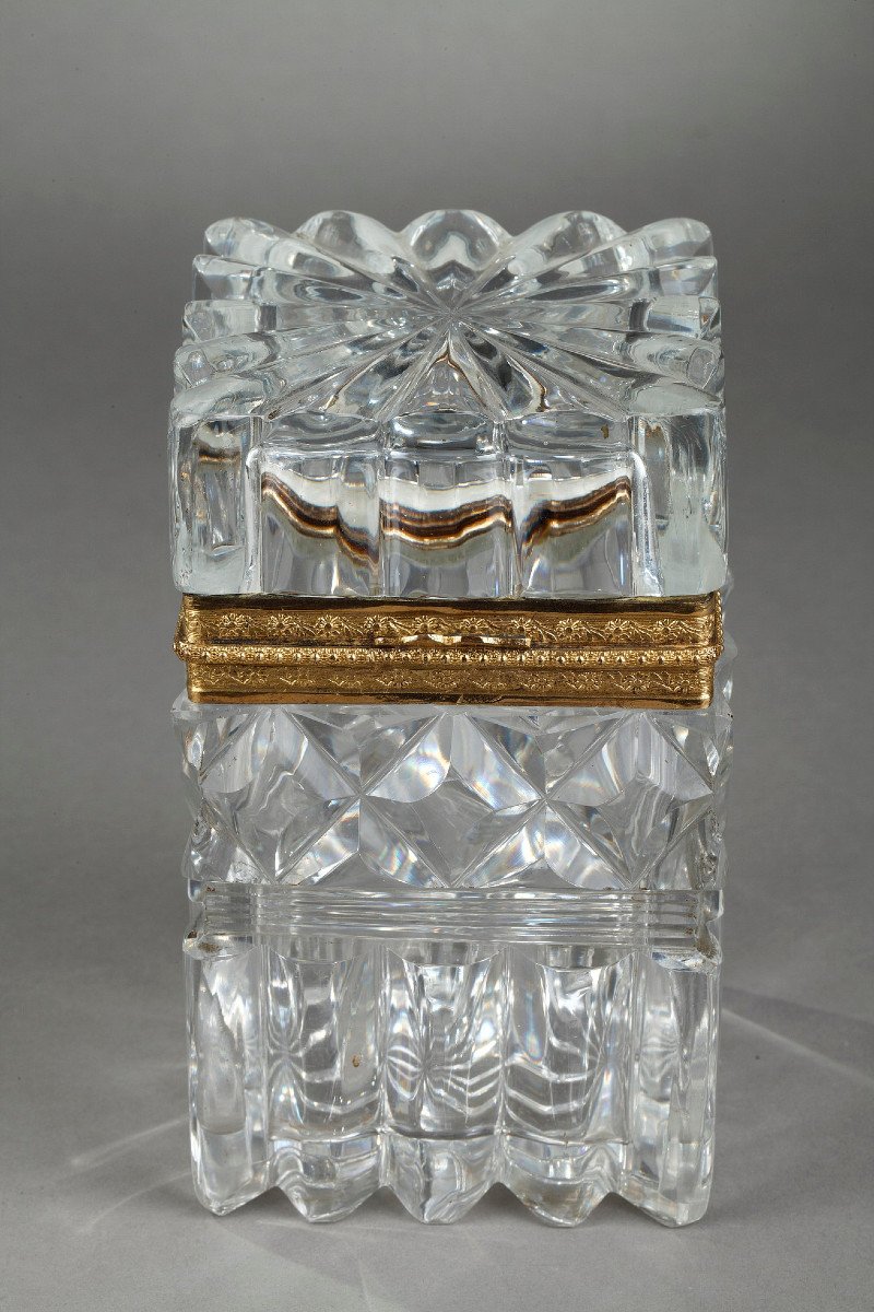 French Restauration Cut Crystal With Ormolu Mounts. -photo-1
