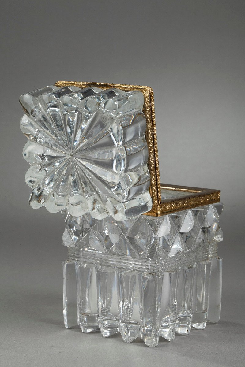 French Restauration Cut Crystal With Ormolu Mounts. -photo-5