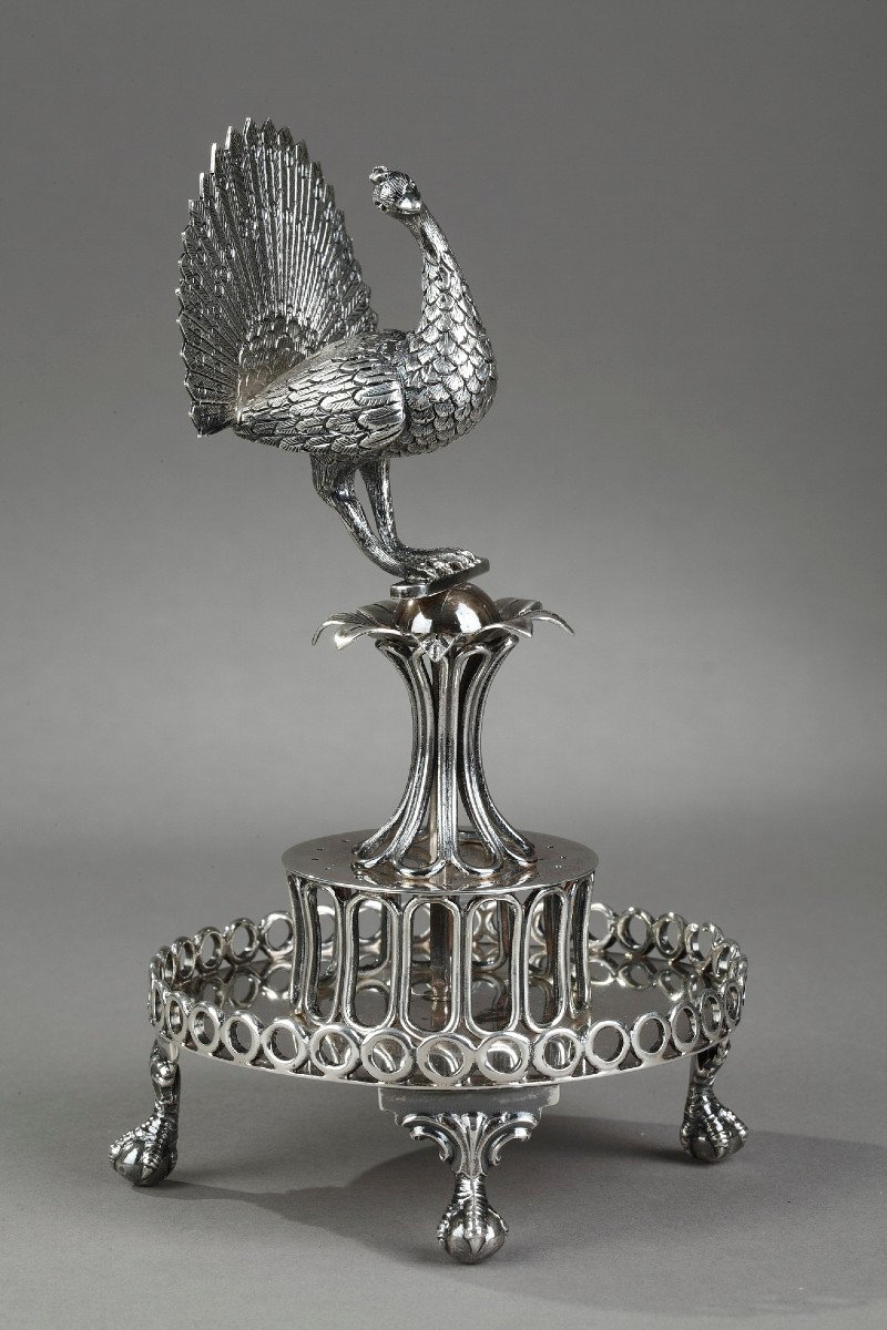 19th Century Silver Toothpick Holder. -photo-2