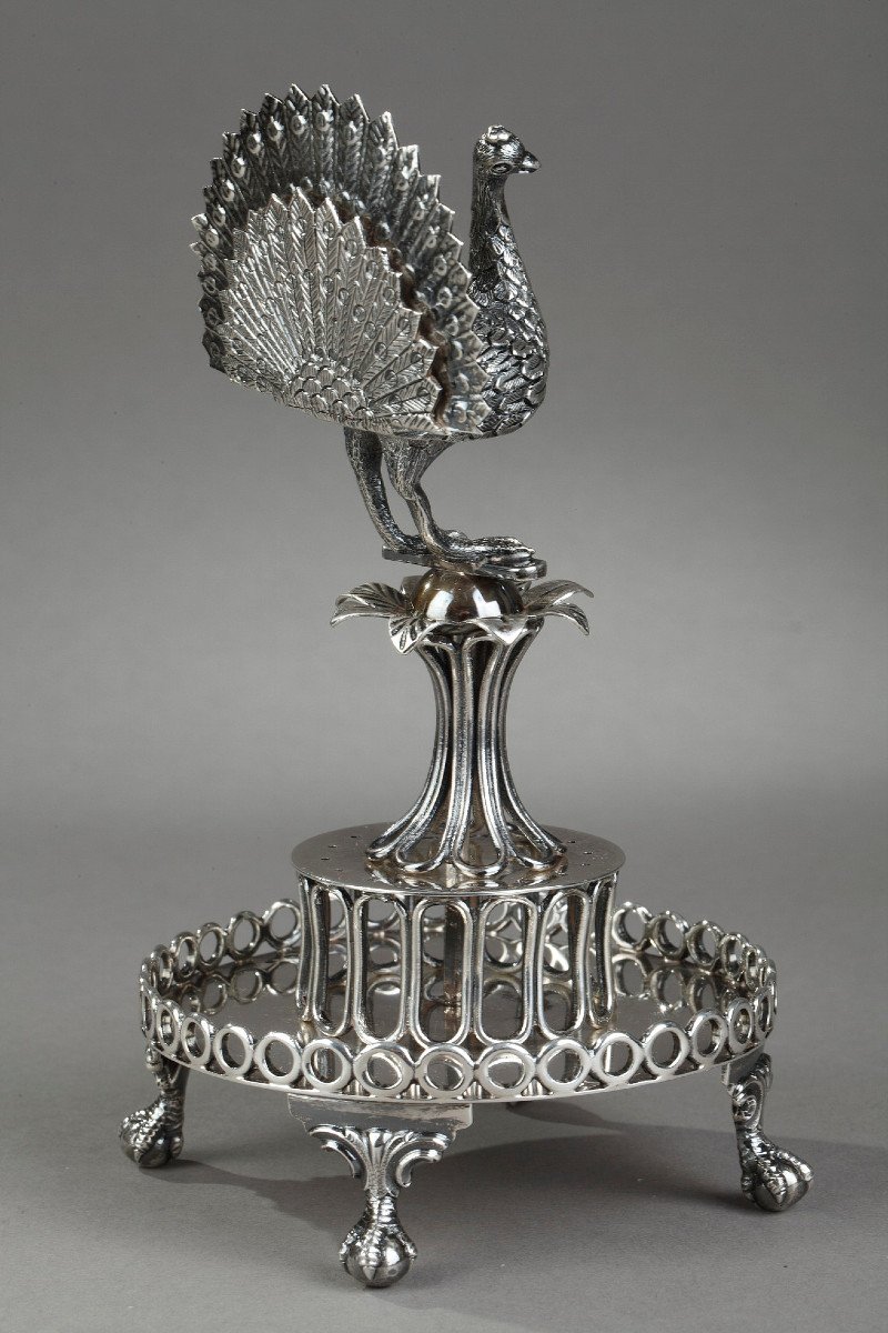 19th Century Silver Toothpick Holder. -photo-3