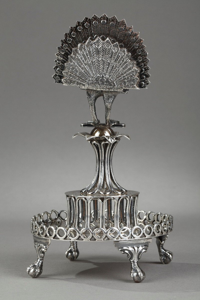 19th Century Silver Toothpick Holder. -photo-4