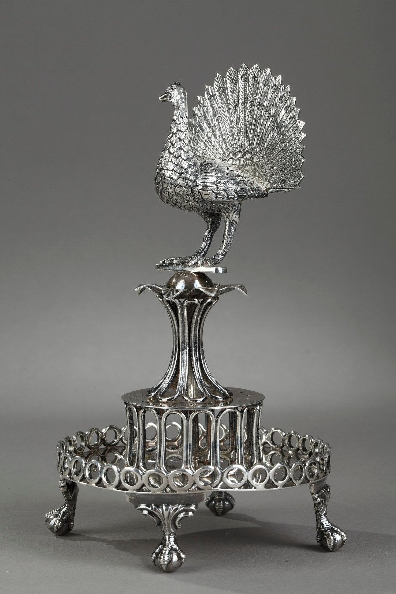 19th Century Silver Toothpick Holder. -photo-2