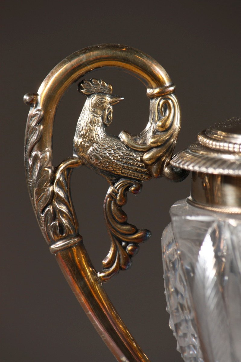 Early 19th Century Silver And Crystal Candy Dish. Louis Dupré. -photo-2