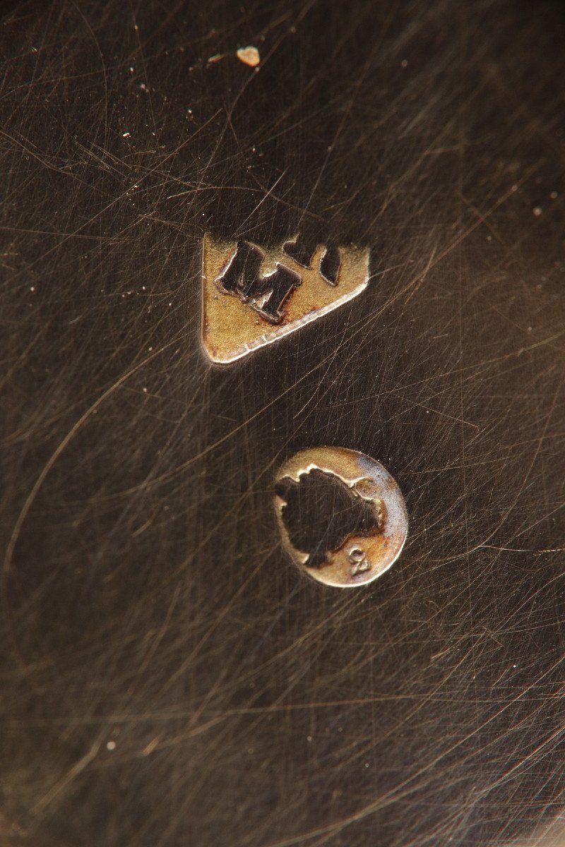 Vinaigrette En Or Et Micro-mosaïque. Début Du XIXème Siècle. Atelier Antonio Aguatti. -photo-7
