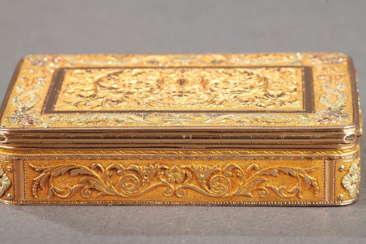 Gold Box. Early 19th Century. Restauration. -photo-4
