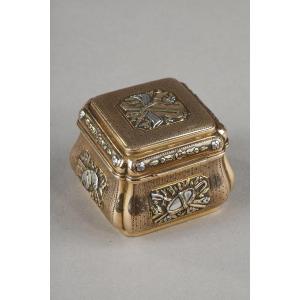 Three Tone Gold Box 19 Century