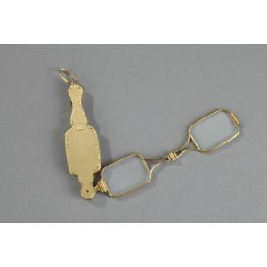 19th Century Gold Lorgnette 