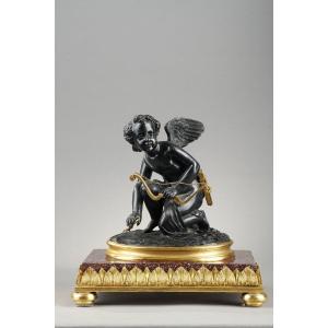 Un Bronze Représentant Cupidon, Début Du XIXème Siècle