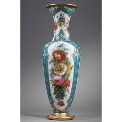 Mid-19th Century French Opaline Vase.