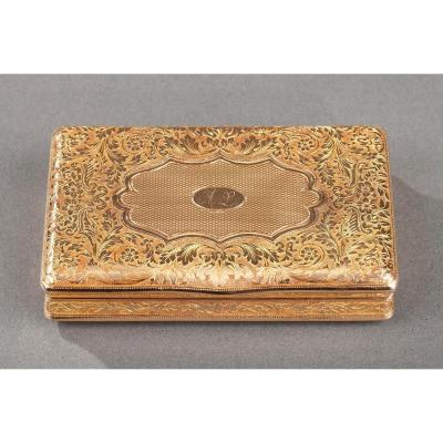 A Mid-19th Century Gold Snuff-box By Louis Tronquoy. 