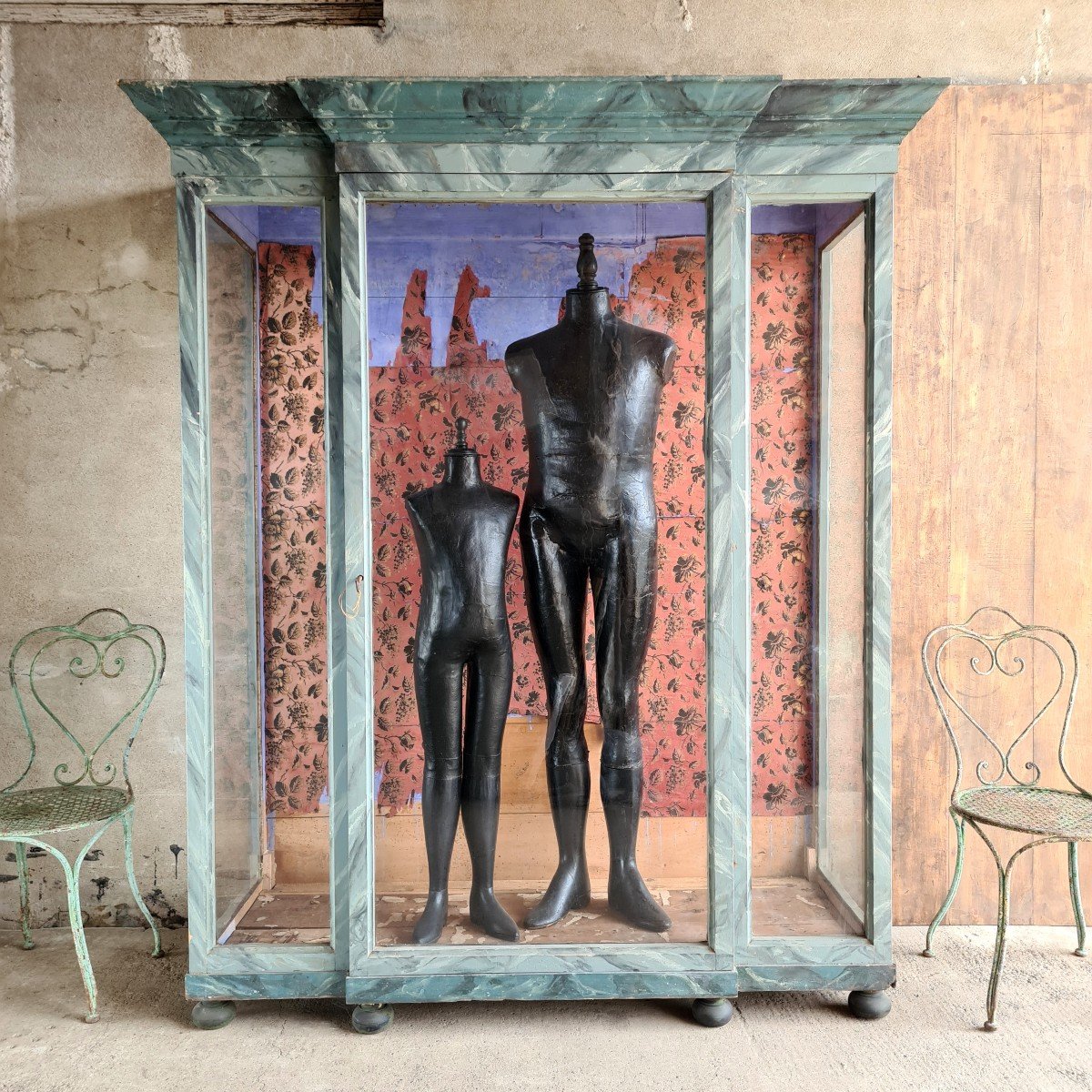 Imitation Marble Wooden Showcase-photo-6