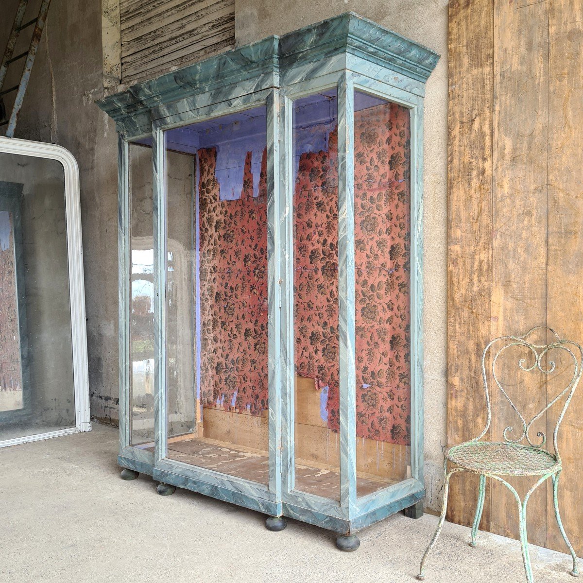 Imitation Marble Wooden Showcase-photo-7