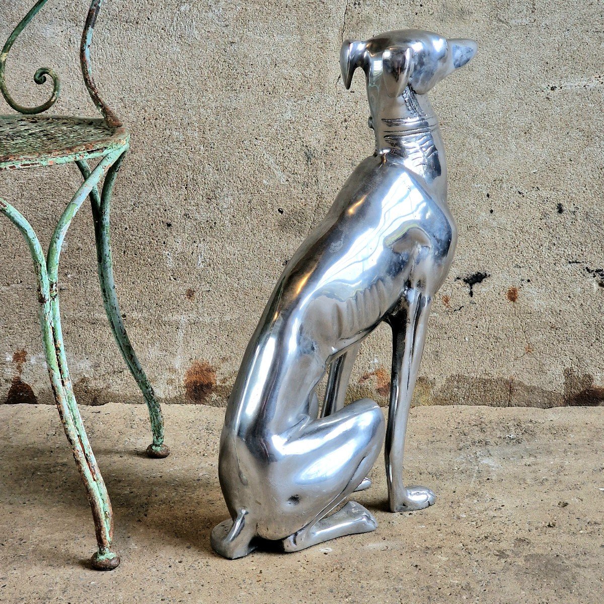Chromed Metal Whippet-photo-7