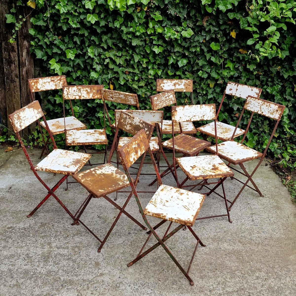12 Metal Garden Chairs-photo-1