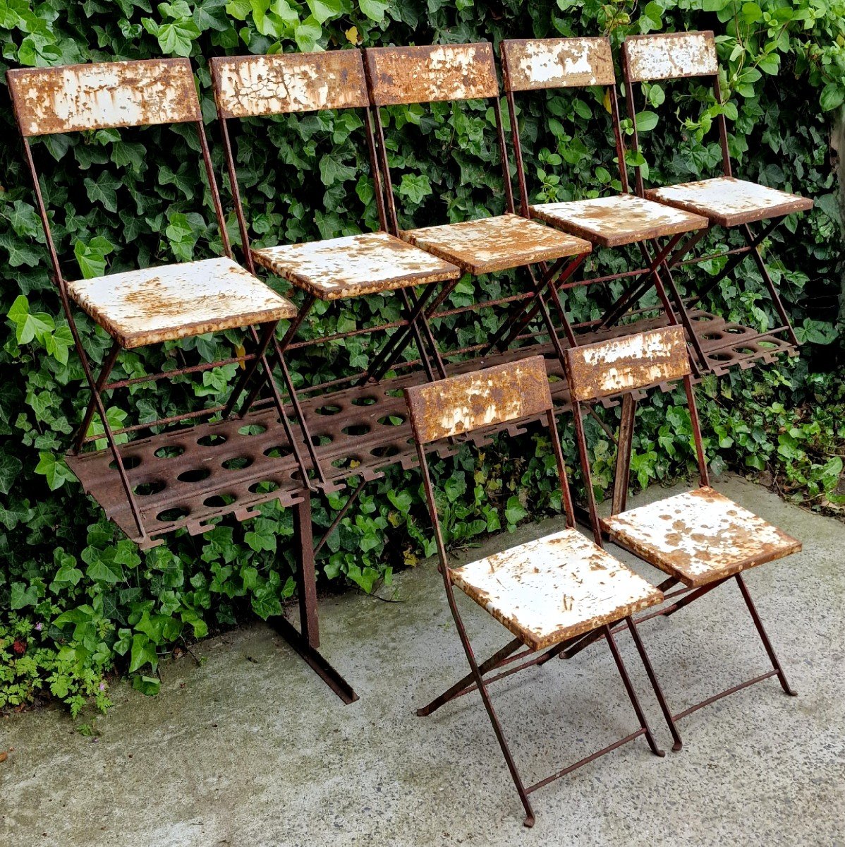 12 Metal Garden Chairs-photo-5
