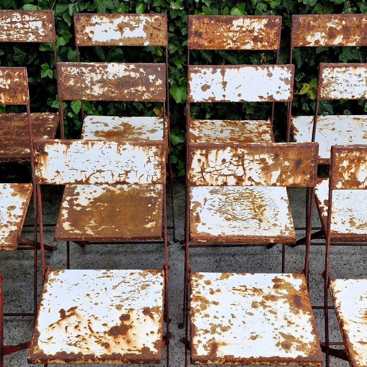 12 Metal Garden Chairs-photo-6
