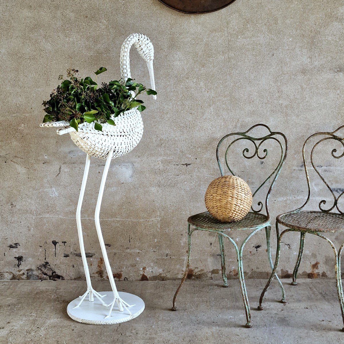 Large Rattan Stork-photo-3