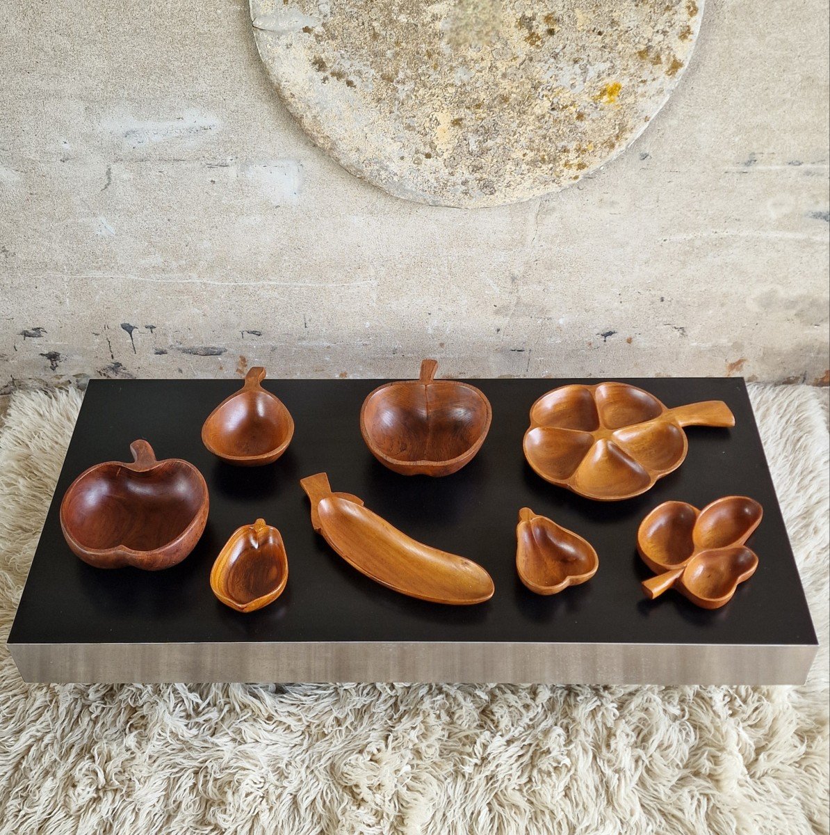 8 Wooden Fruit-shaped Serving Bowls-photo-1