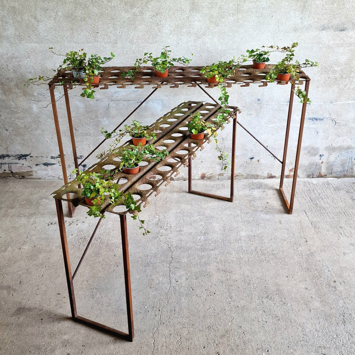 Pair Of Metal Consoles-photo-6