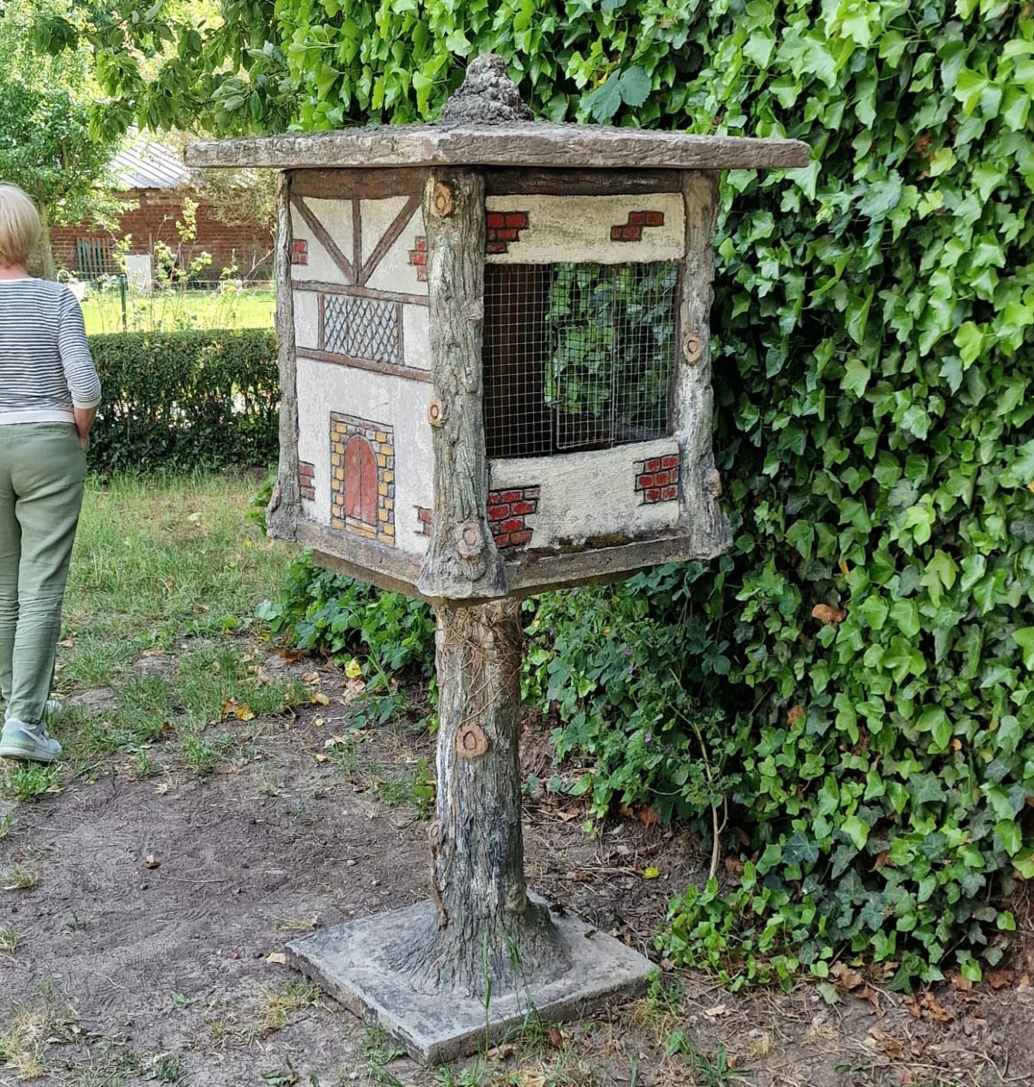 Grande Cage à Oiseaux En Faux Bois