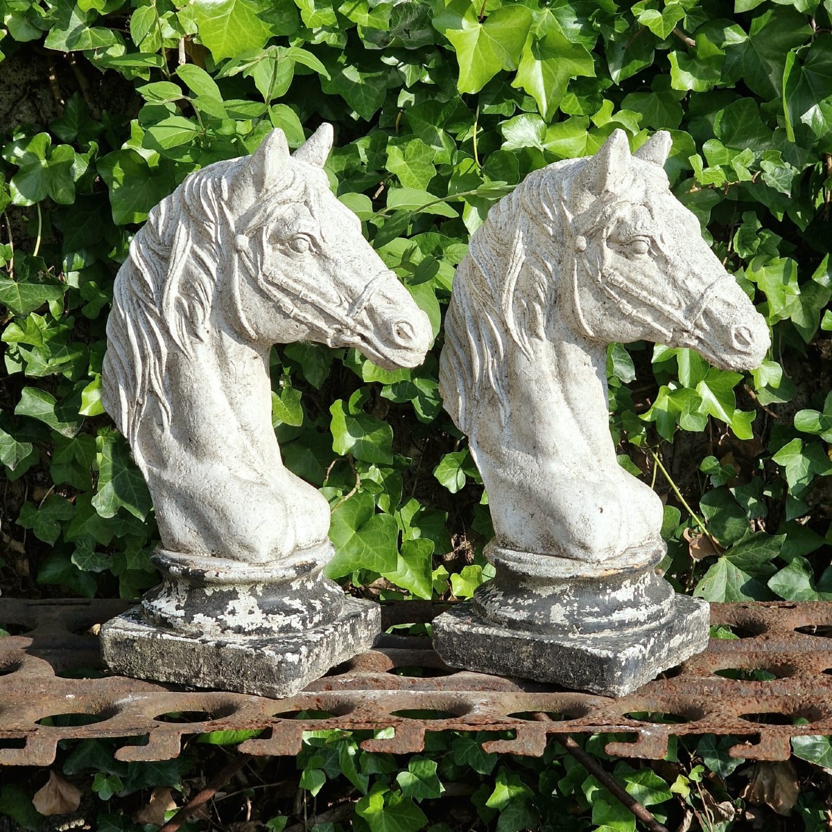 Paire de têtes de cheval -photo-5