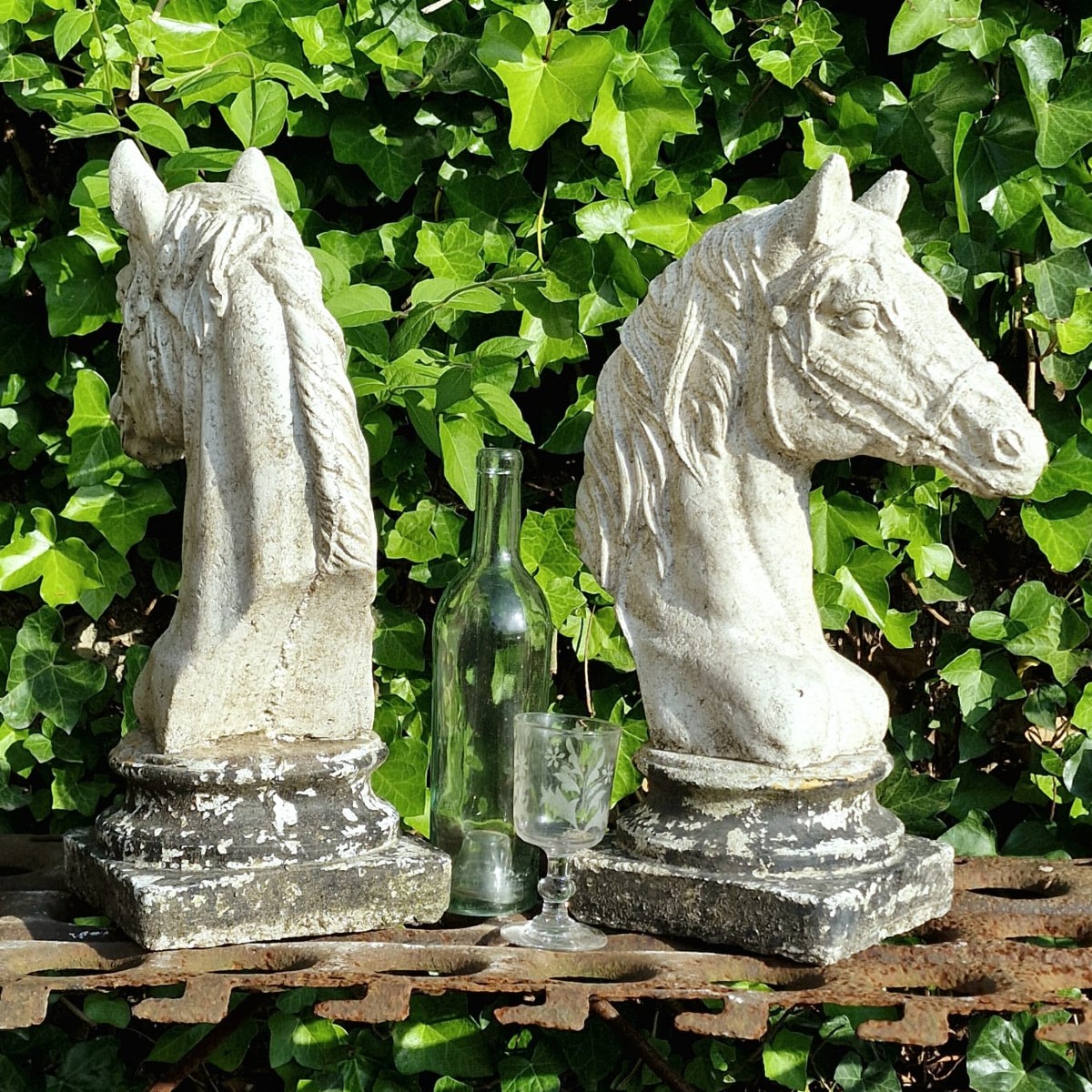 Paire de têtes de cheval -photo-7