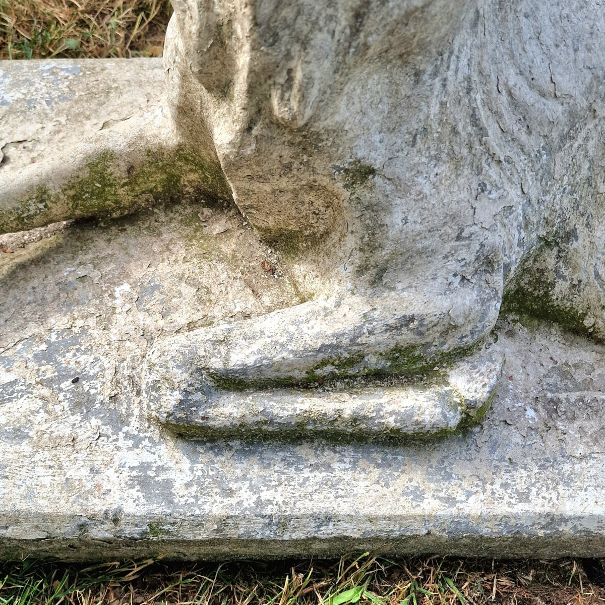 Recumbent Cast Stone Deer-photo-7