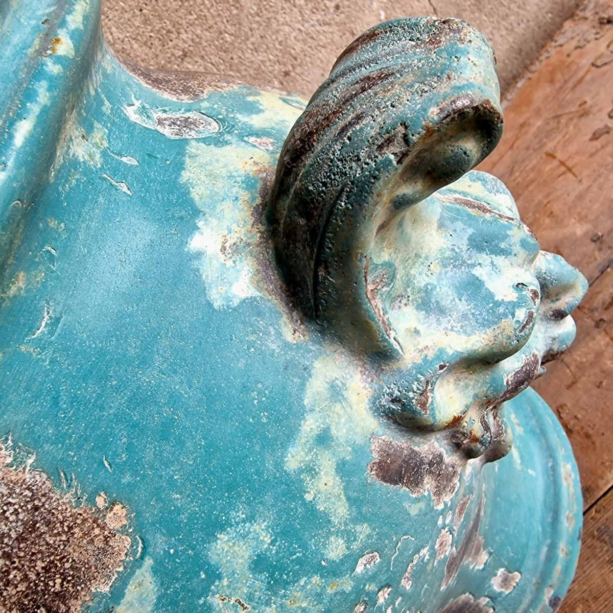 19th Century Blue Rouen Urn-photo-4